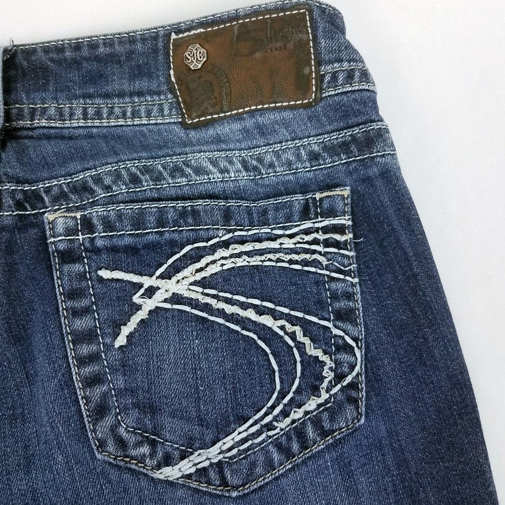 Silver Suki Dark Wash Low Rise Bootcut Denim Jeans